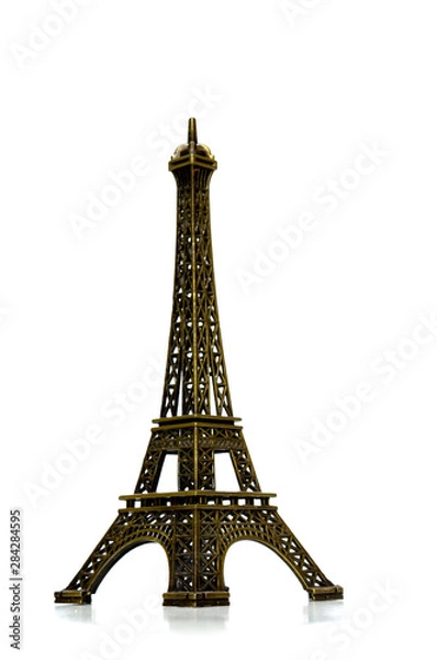 Obraz Eiffel tower souvenir isolated on white background