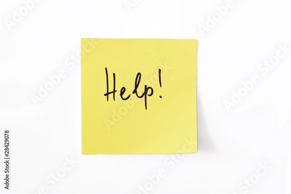 Fototapeta Help note