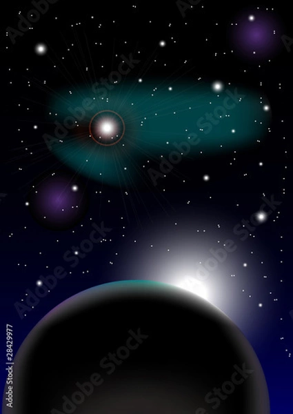 Obraz Night Sky Background