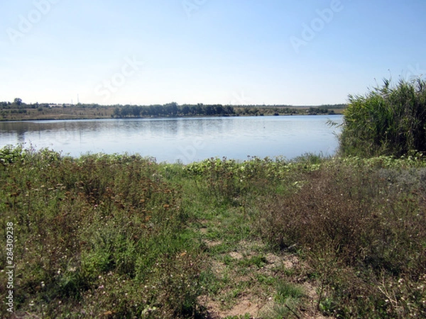 Fototapeta landscape with river