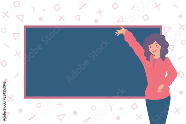 Obraz Flat Design - Teacher