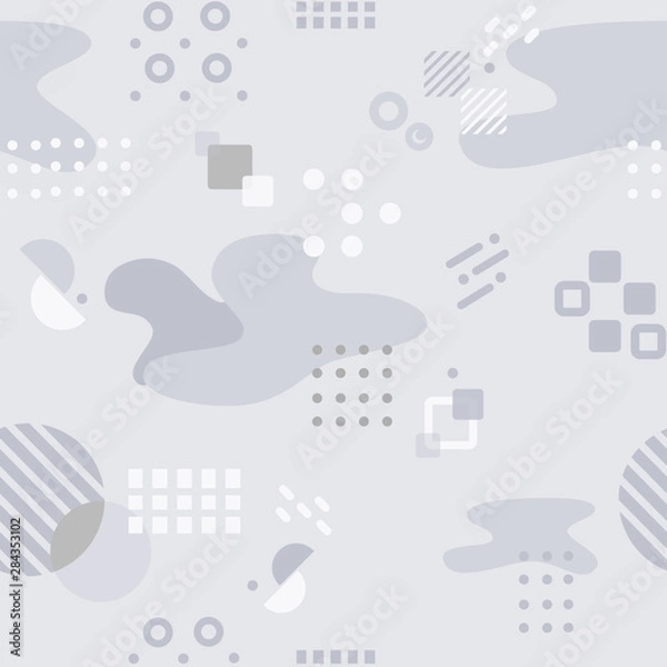 Obraz Seamless Pattern - Grey Shape