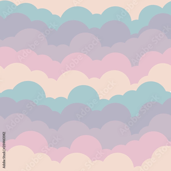 Obraz Seamless Pattern - Colorful Cloud