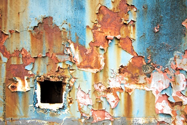 Fototapeta old abandoned wall