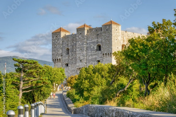 Fototapeta Medieval Castle - Nehaj Fortress in Senj, Croatia