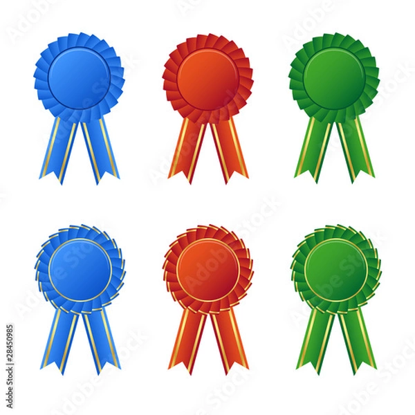 Obraz Blank rosette awards collection