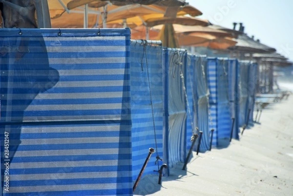 Obraz Windschutz am Strand