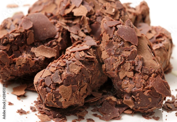 Obraz Chocolate flake truffles