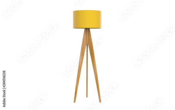 Obraz 3d Illustration of  modern tripod floor lamp