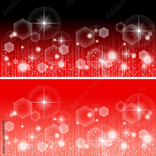 Obraz キラキラの帯 レッド