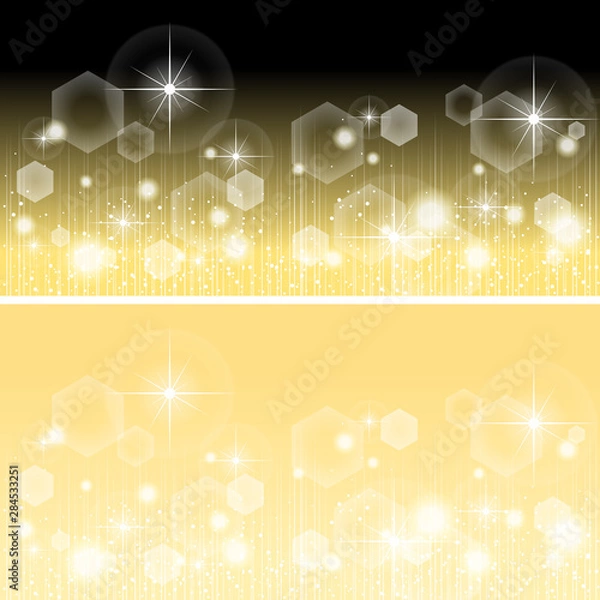 Obraz キラキラの帯 ゴールド