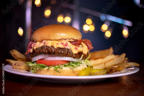 Obraz  Burger Pimento Cheese