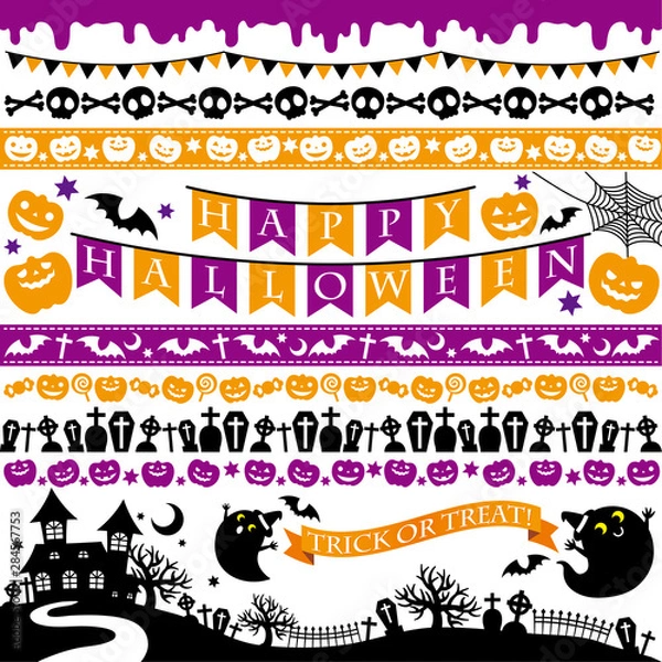 Obraz ハロウィン　装飾　線