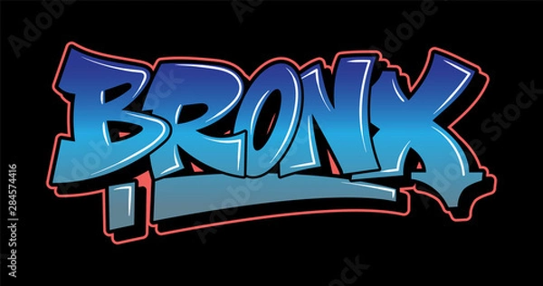 Fototapeta Graffiti style lettering text design