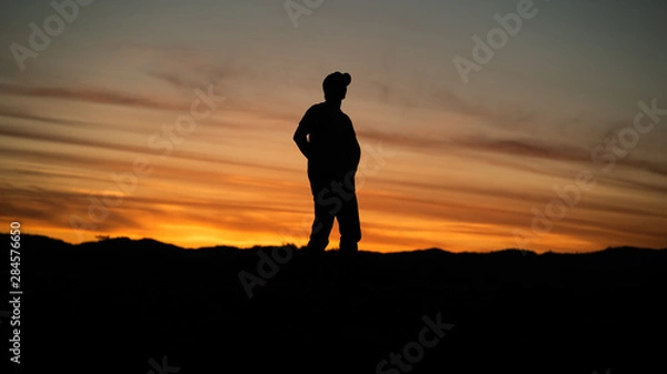 Obraz Silhouette on Table Rock