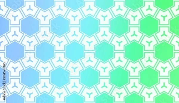 Obraz Pattern With Polygonal Geometric Elements. Vector Illustration. Template For Wallpaper, Interior Design, Decoration, Scrapbooking Page. Gradient Background