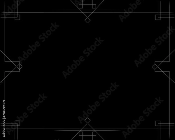 Obraz Vintage linear border