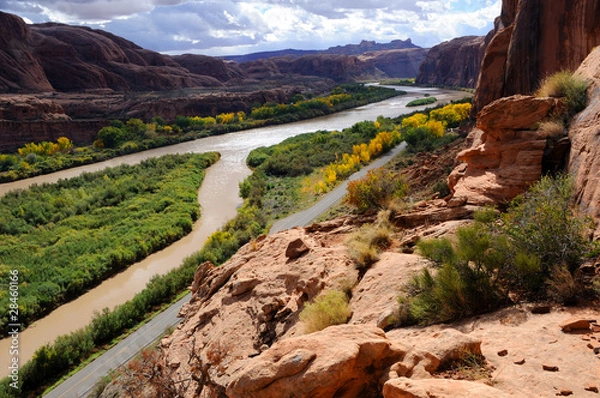 Fototapeta Moab Portal View of Colorado River
