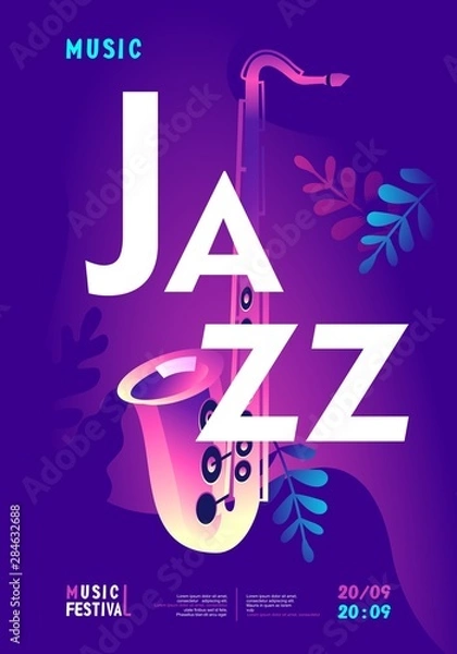 Obraz jazz music poster