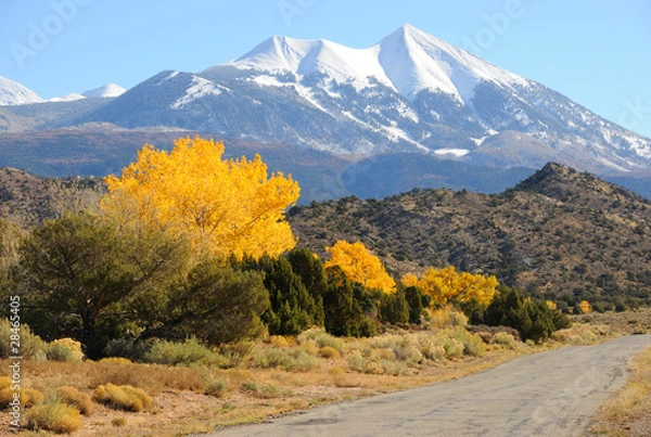 Fototapeta La Sal Mountain Byway in the Fall