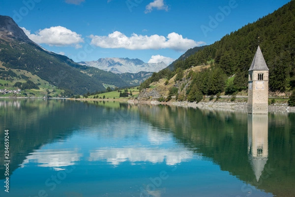 Obraz lago di resia