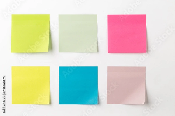Obraz Set of colorful sticky notes