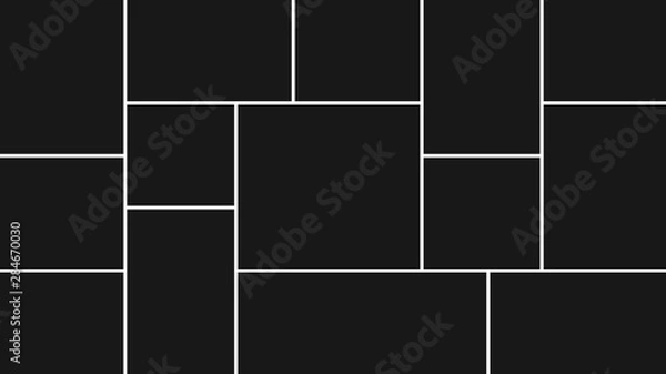 Obraz Collage frames for photo or illustration. Vector EPS 10.