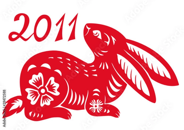 Obraz Chinese Zodiac of Rabbit Year.