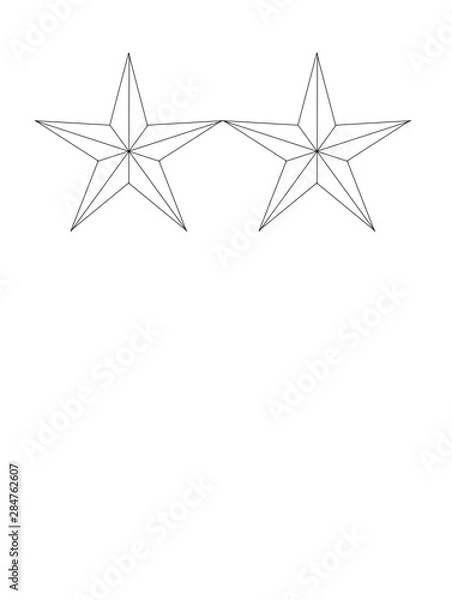 Fototapeta star patterns on white background	
