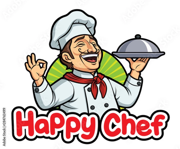 Obraz Logo Happy Chef