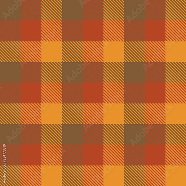 Obraz Kratę w kratkę jesień wzór