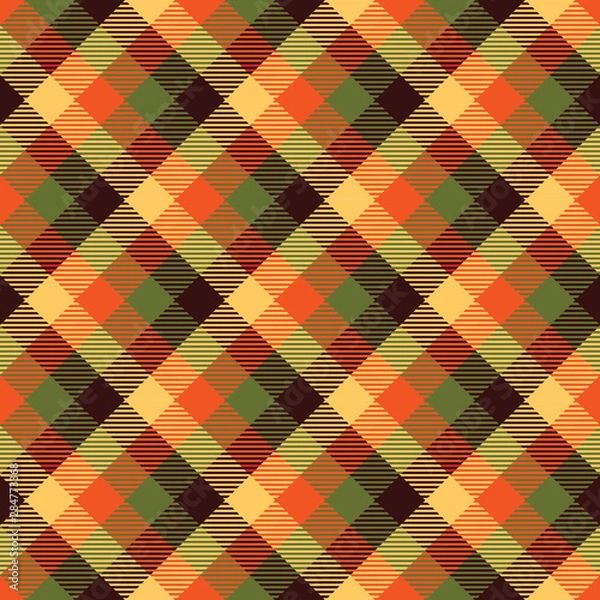Fototapeta Tartan Fall Seamless Pattern Plaid