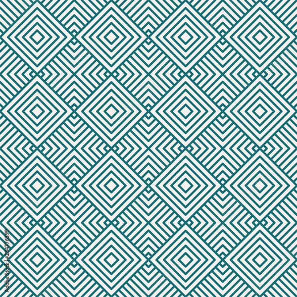 Fototapeta Vector seamless pattern and modern stylish texture. Repeating geometric simple rectangular background with striped elements.