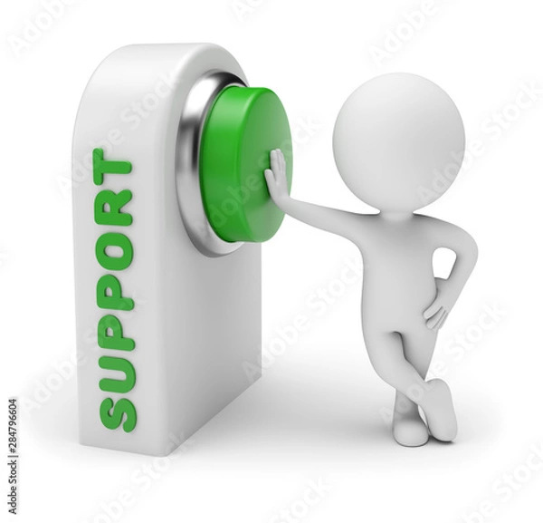 Obraz 3D Small People - Support Call