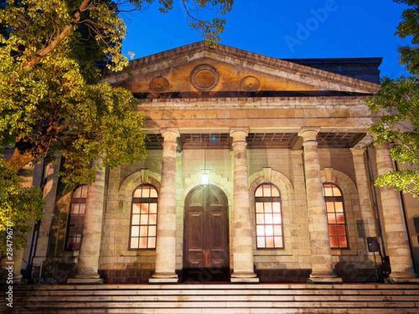 Fototapeta 大阪 ライトアップされた旧桜宮公会堂（重要文化財）