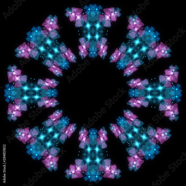 Obraz abstract shape on black background