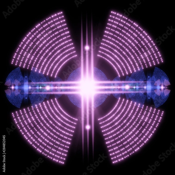 Obraz abstract shape on black background