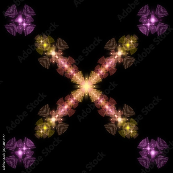 Obraz abstract shape on black background