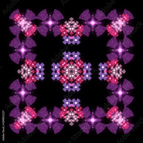 Obraz abstract shape on black background