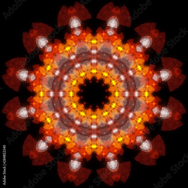 Obraz abstract shape on black background