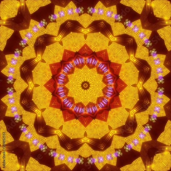 Obraz gold abstract background, abstract shape and rays light