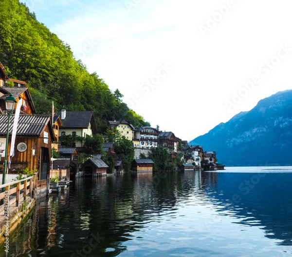 Fototapeta Riverside city