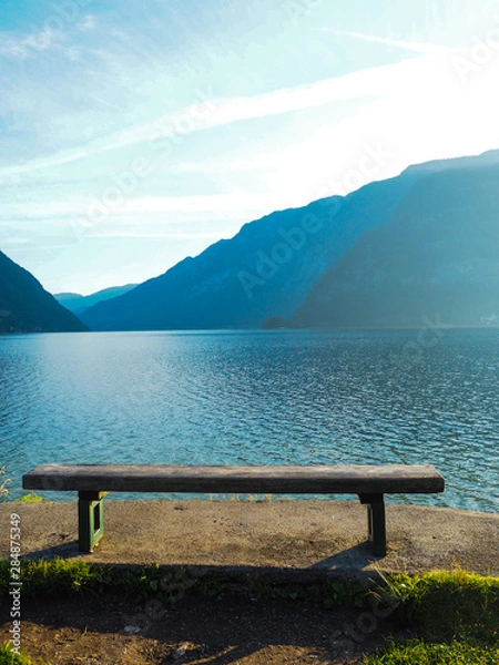 Fototapeta Lakeside seat