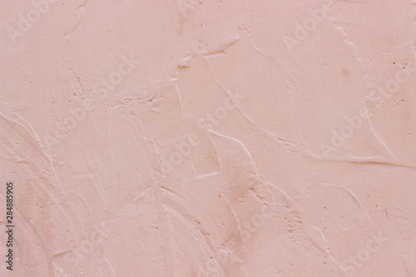 Obraz Pink uneven plastered wall