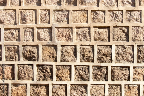 Fototapeta Concrete stone brick wall textured background