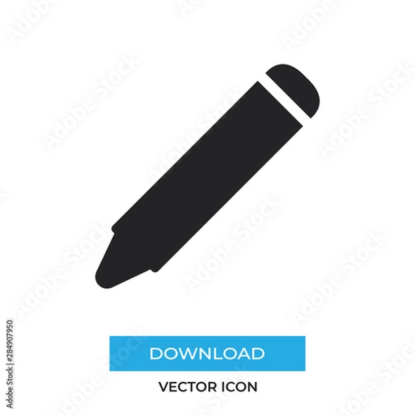 Obraz Crayola vector icon, simple sign for web site and mobile app.