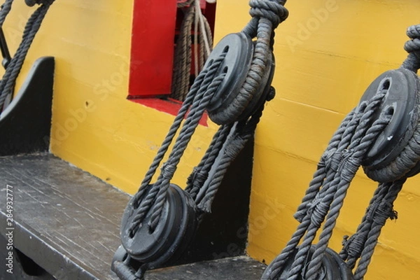 Obraz rope on ship