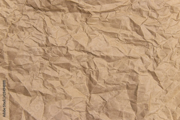 Obraz Kraft Brown Paper Crumpled