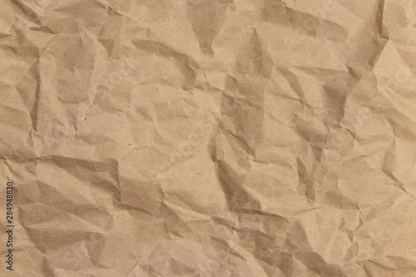 Obraz Kraft Brown Paper Crumpled