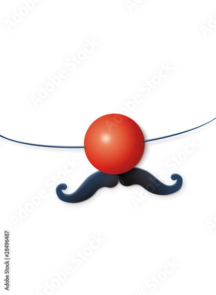 Obraz Clownsnase mit Bart